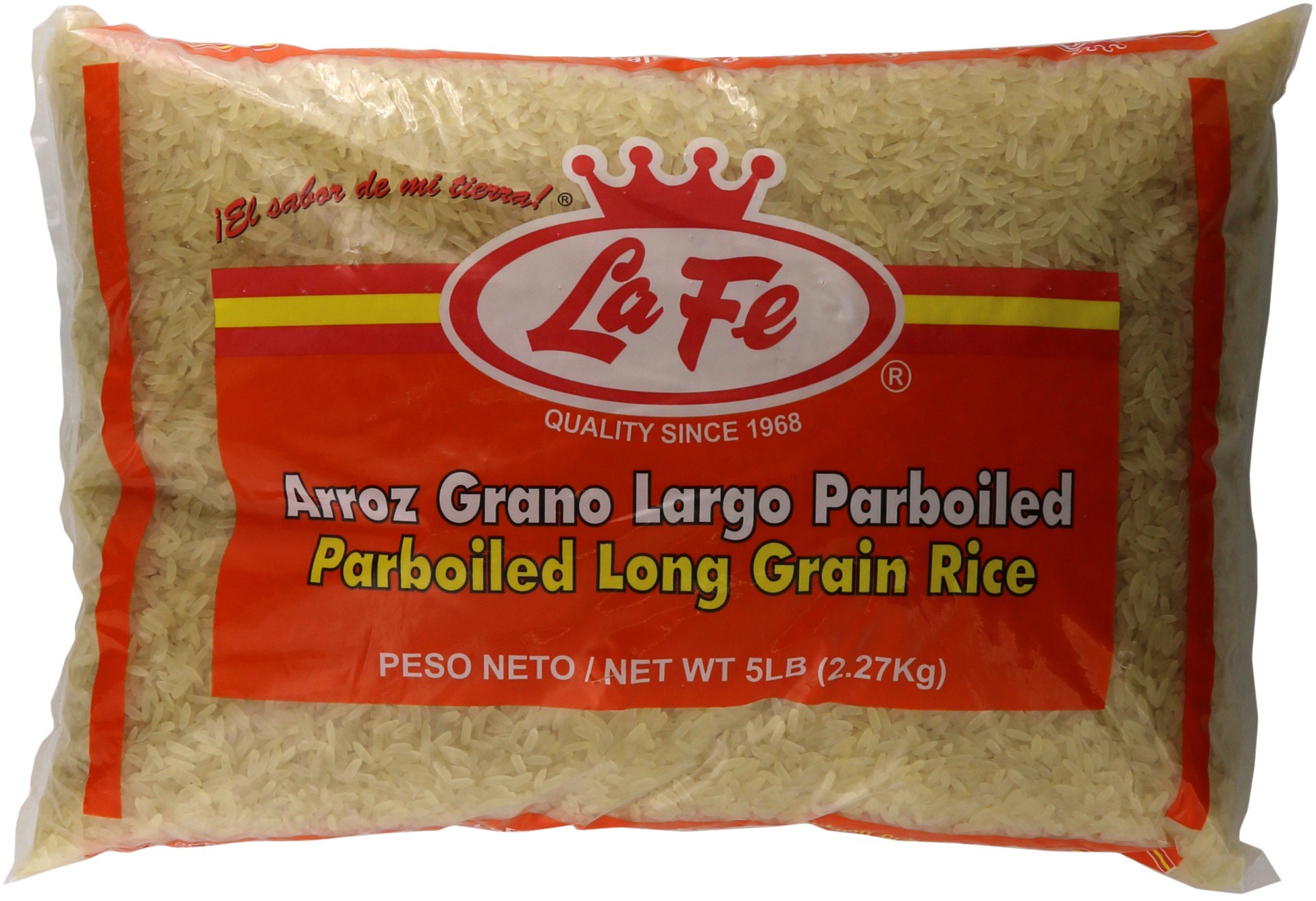 slide 1 of 1, La Fe Parboiled Rice, 5 lb