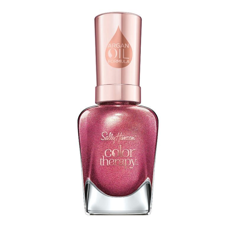 slide 1 of 1, Sally Hansen Color Therapy Nail Polish, Pomegratitude, 0.5 fl oz