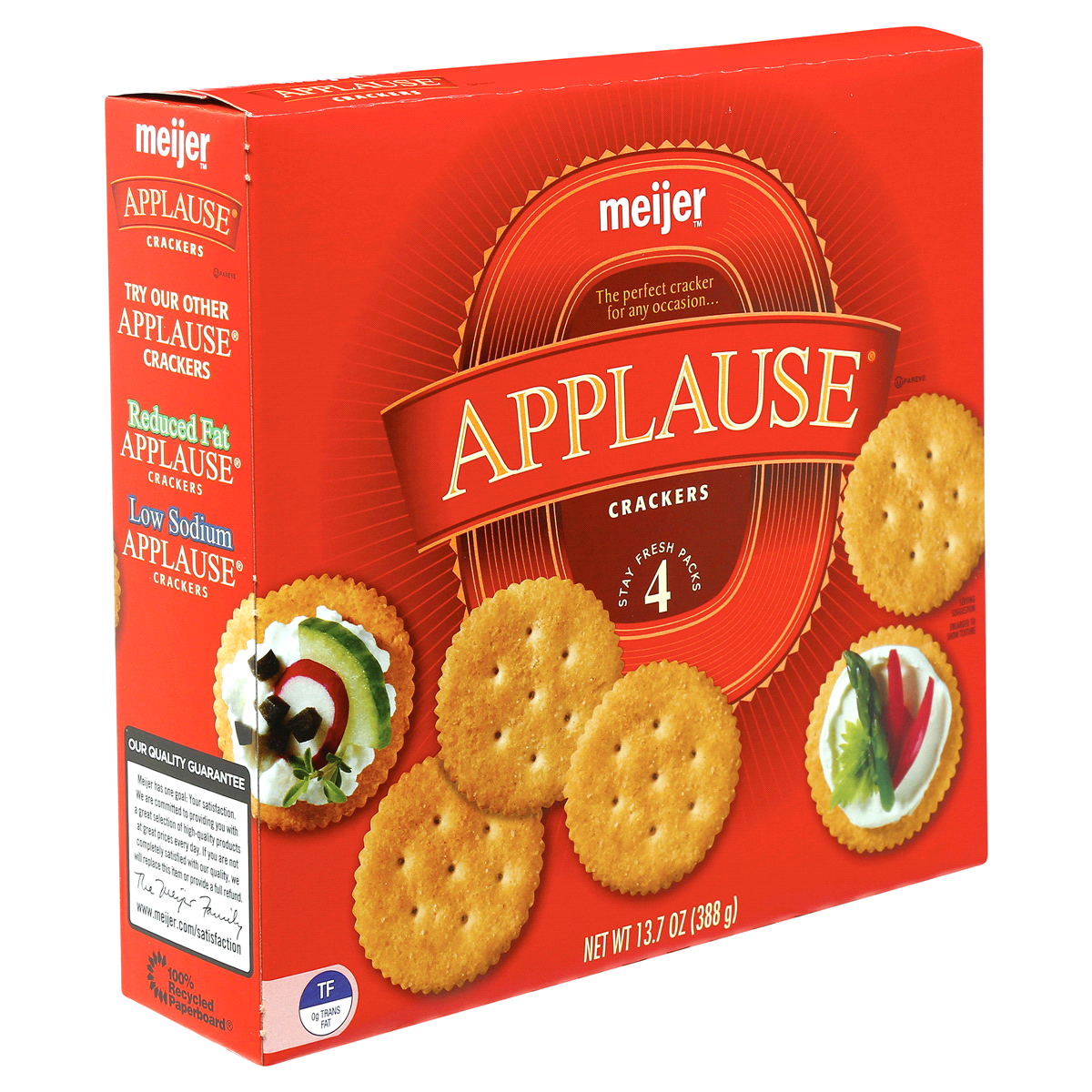 slide 5 of 7, Meijer Applause Crackers, 13.7 oz