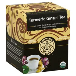 Buddha Teas Turmeric Ginger Tea, Organic, Tea Bags - 1.27 oz