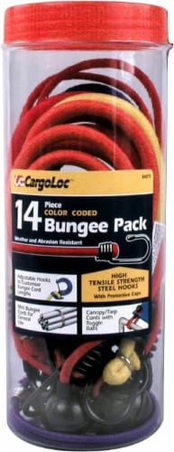 slide 1 of 1, CargoLoc Bungee Cord Pack - 14 Piece - Multi-Colored, 1 ct