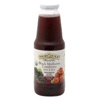 slide 1 of 1, Smart Juice Organic Black Mulberry Cranberry 100% Juice, 33.8 oz