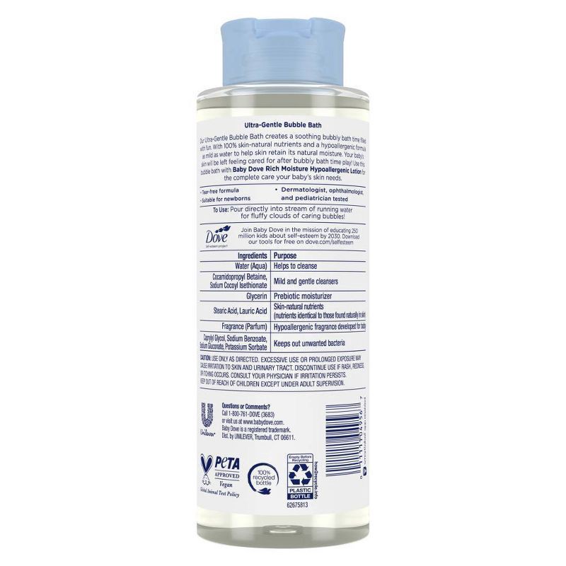 slide 7 of 9, Baby Dove Rich Moisture Bubble Bath - 16oz, 16 oz
