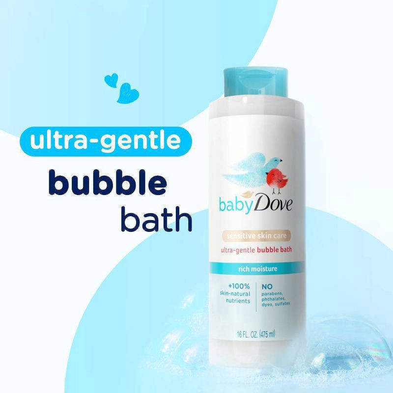 slide 5 of 9, Baby Dove Rich Moisture Bubble Bath - 16oz, 16 oz
