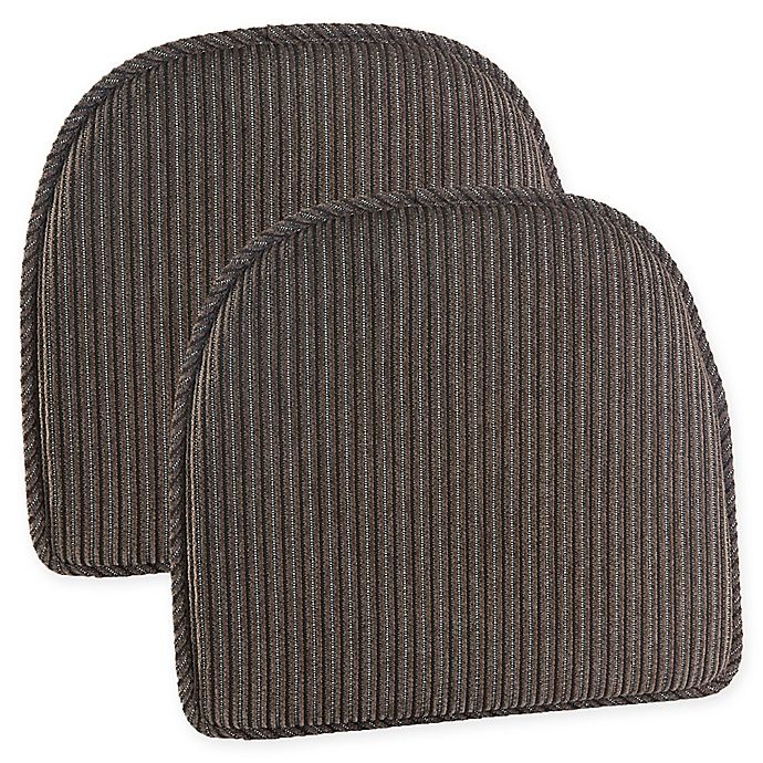 slide 1 of 3, Klear Vu Nakita Gripper Chair Pads - Taupe, 2 ct