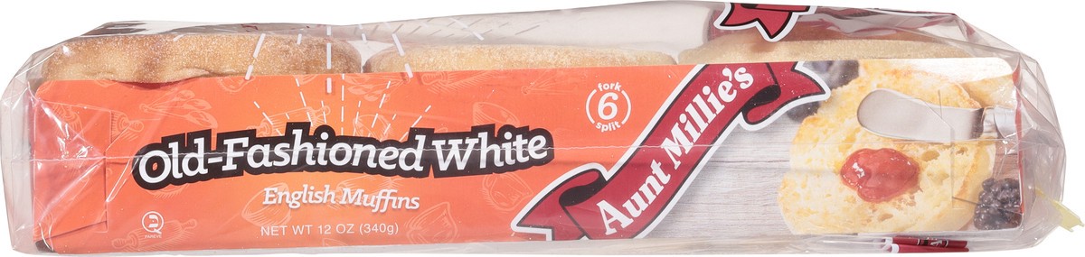 slide 8 of 9, Aunt Millie's Old Fashioned White English Muffins, 12 oz