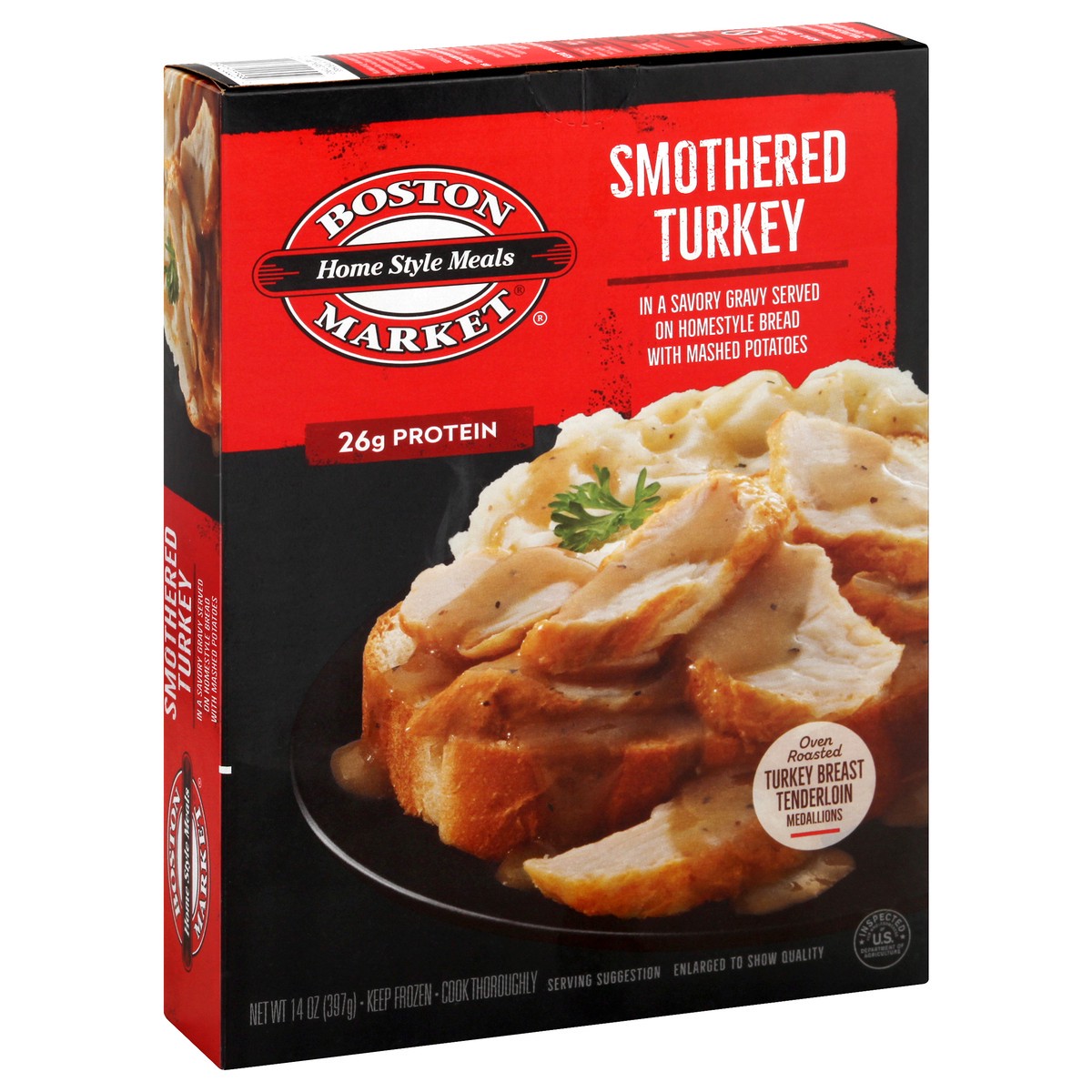 slide 2 of 9, Boston Market Smothered Turkey, 14 oz