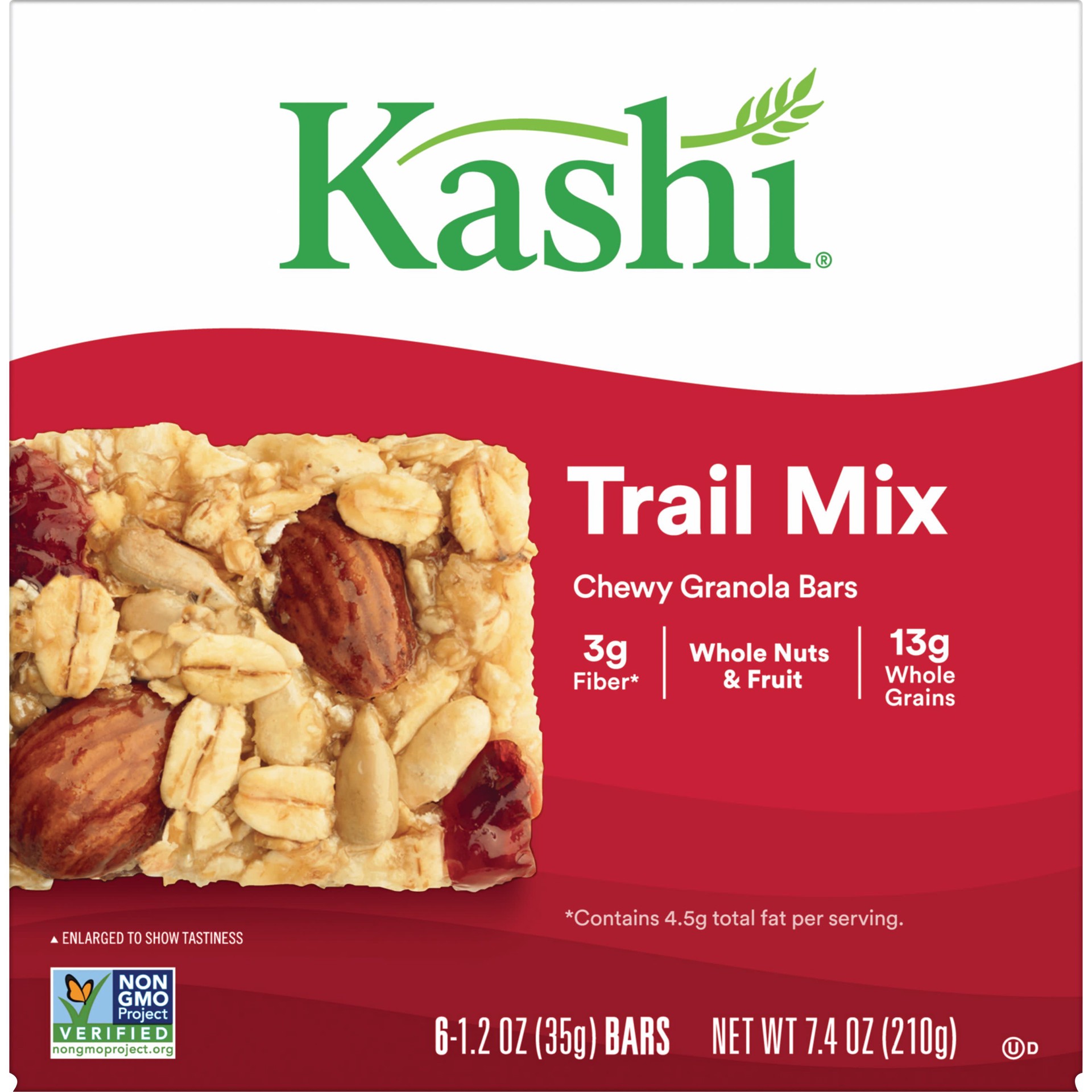 slide 1 of 5, Kashi Chewy Granola Bars, Trail Mix, 7.4 oz, 6 Count, 7.4 oz