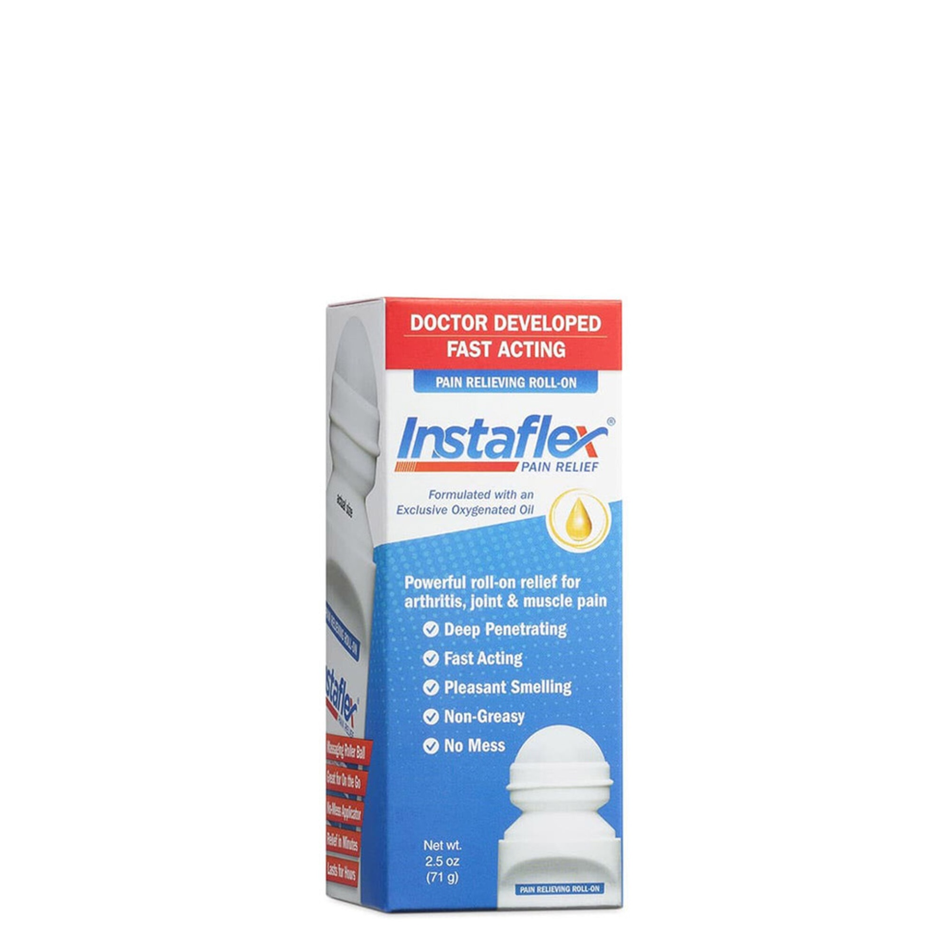 slide 1 of 1, Instaflex Pain Relieving Roll-On, 2.5 oz