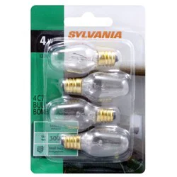 Sylvania Light Bulbs Night Light Clear 4 Watt