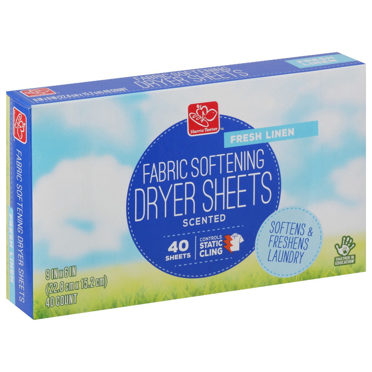 slide 2 of 9, Harris Teeter yourhome Fabric Softener Sheets - Fresh Linen, 40 ct