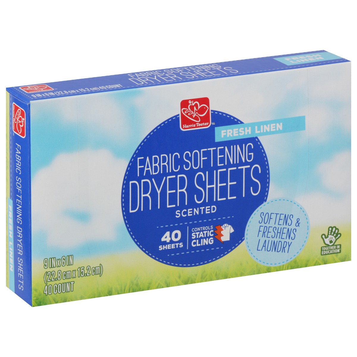 slide 4 of 9, Harris Teeter yourhome Fabric Softener Sheets - Fresh Linen, 40 ct