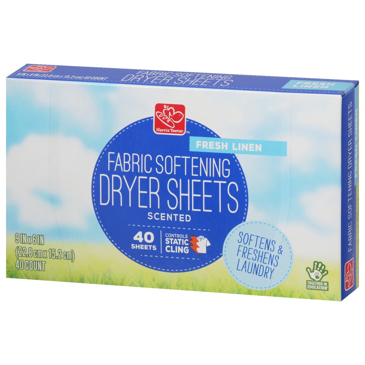 slide 3 of 9, Harris Teeter yourhome Fabric Softener Sheets - Fresh Linen, 40 ct