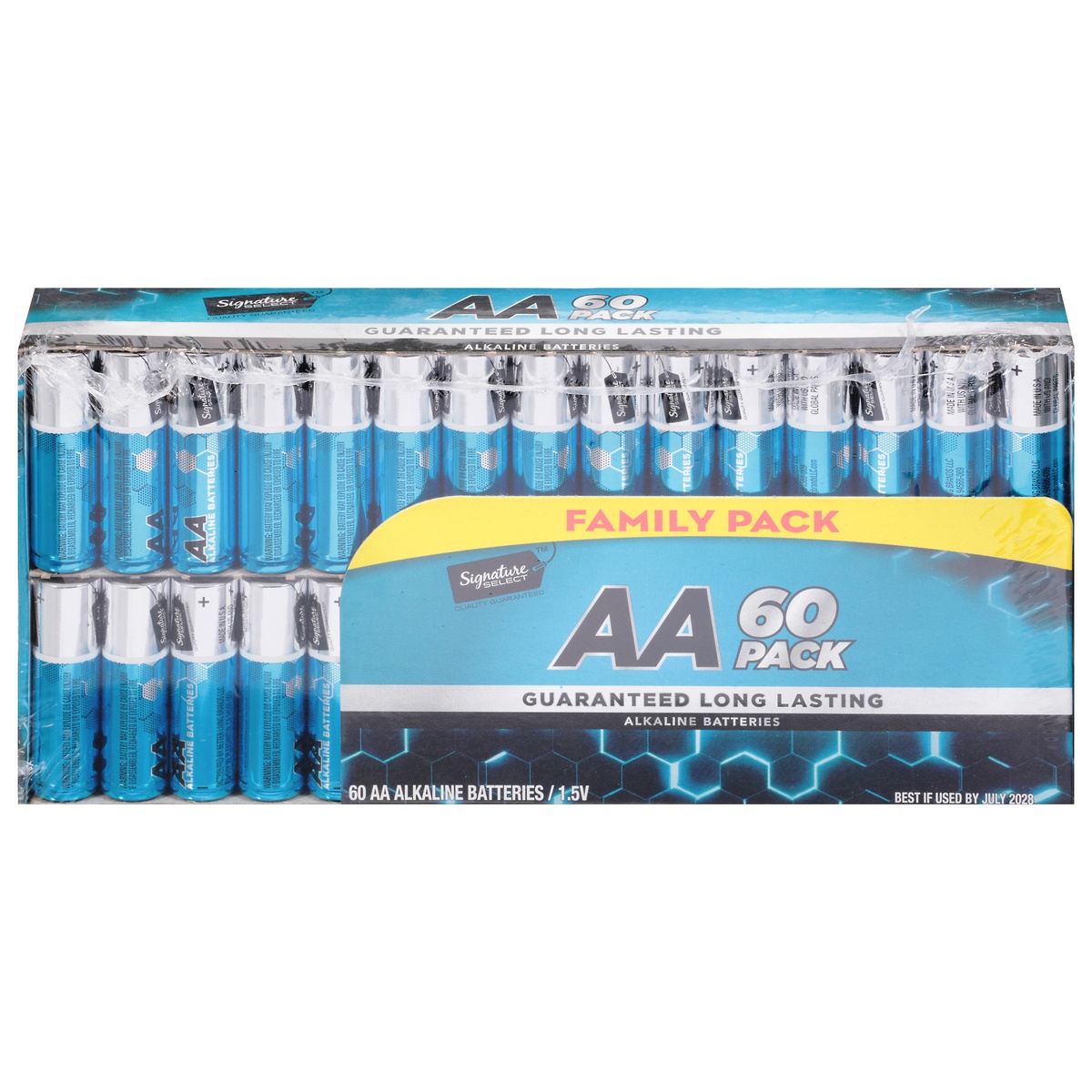 Signature Select Family Pack AA Alkaline Batteries 60 ea 60 ct Shipt