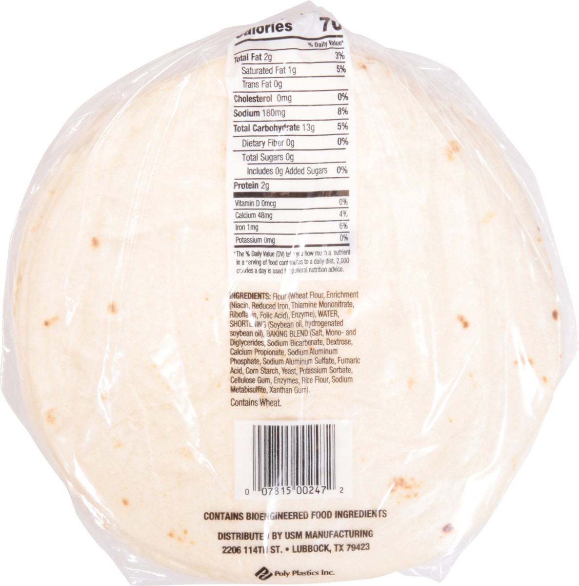 slide 6 of 13, USM Marketing 6 Inches Fajita Style Flour Tortillas 10 ea, 10 ct