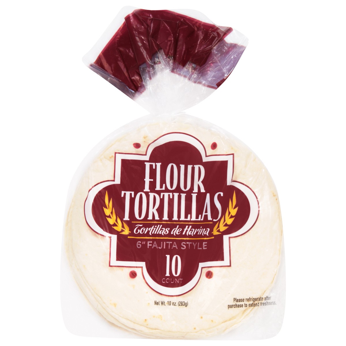 slide 2 of 13, USM Marketing 6 Inches Fajita Style Flour Tortillas 10 ea, 10 ct
