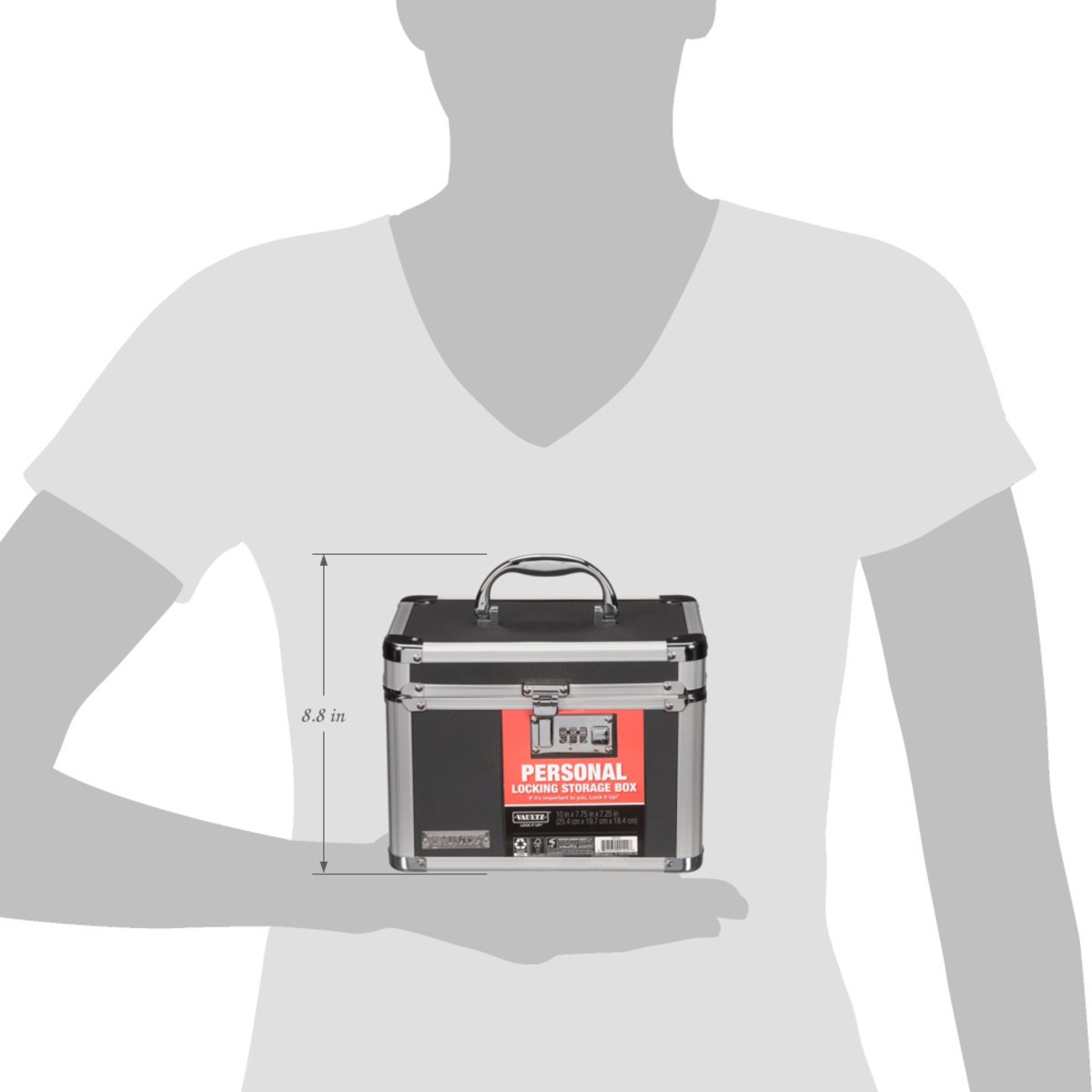 slide 5 of 12, Vaultz Personal Locking Storage Box 1 ea, 1 ct