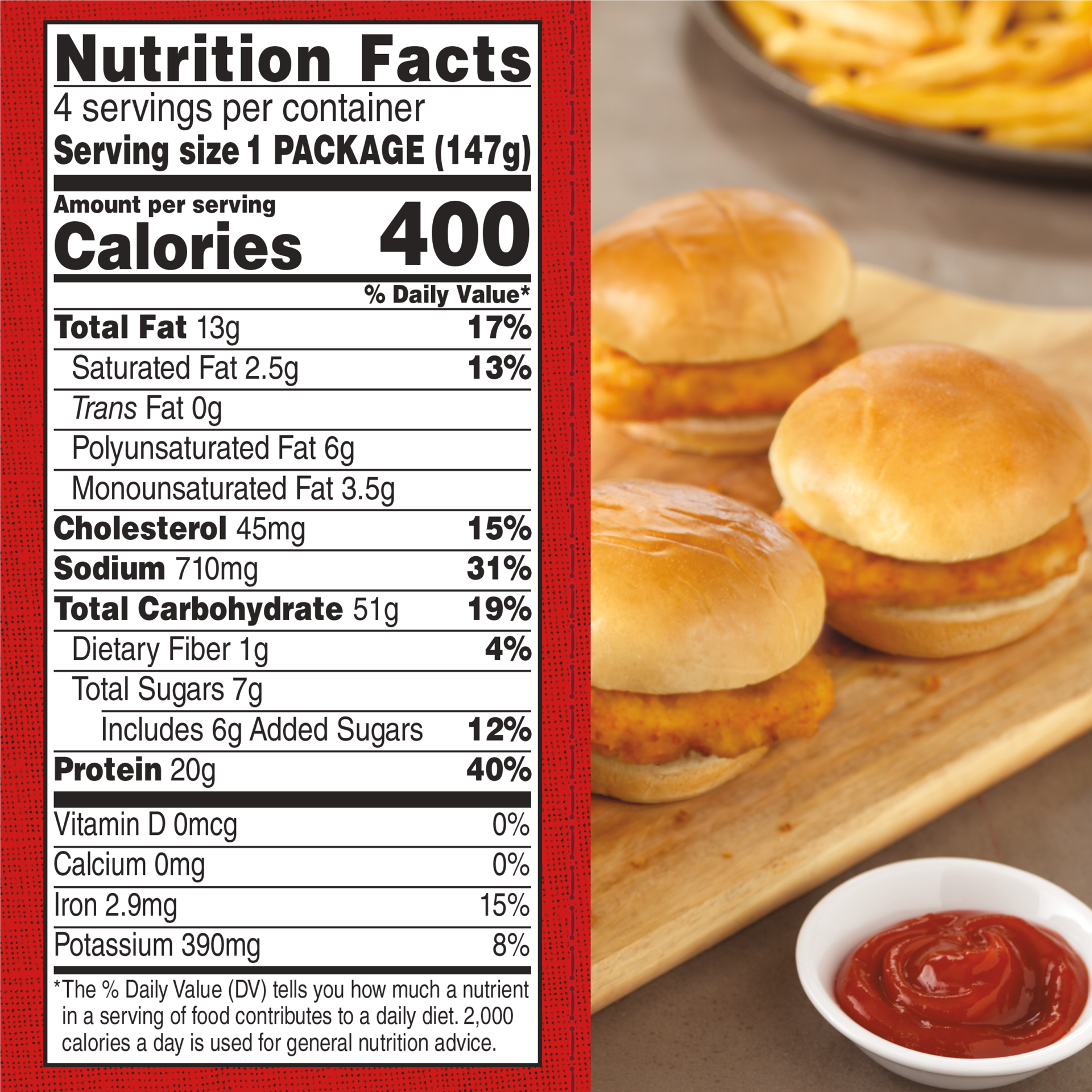 slide 5 of 10, Tyson Original Chicken Breast Sliders, 20.8 oz, 8 Count, (Frozen), 589.67 g