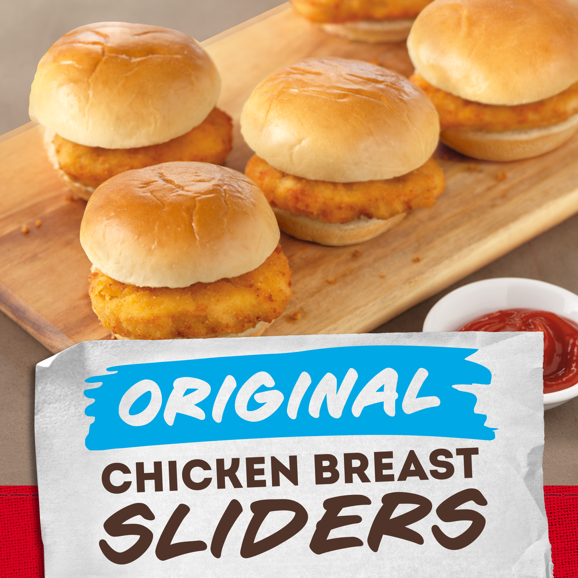 slide 2 of 10, Tyson Original Chicken Breast Sliders, 20.8 oz, 8 Count, (Frozen), 589.67 g