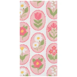 Room & Retreat Framed Floral Pink Dual Kitchen Towel, 16 In X 26 In