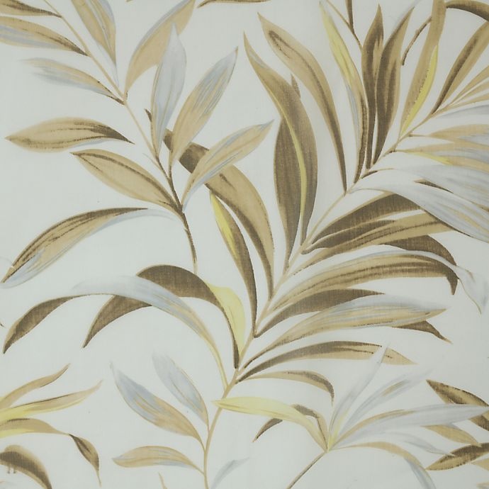 slide 4 of 5, Commonwealth Home Fashions Antigua Botanical Grommet Outdoor Curtain Panel - Yellow, 84 in