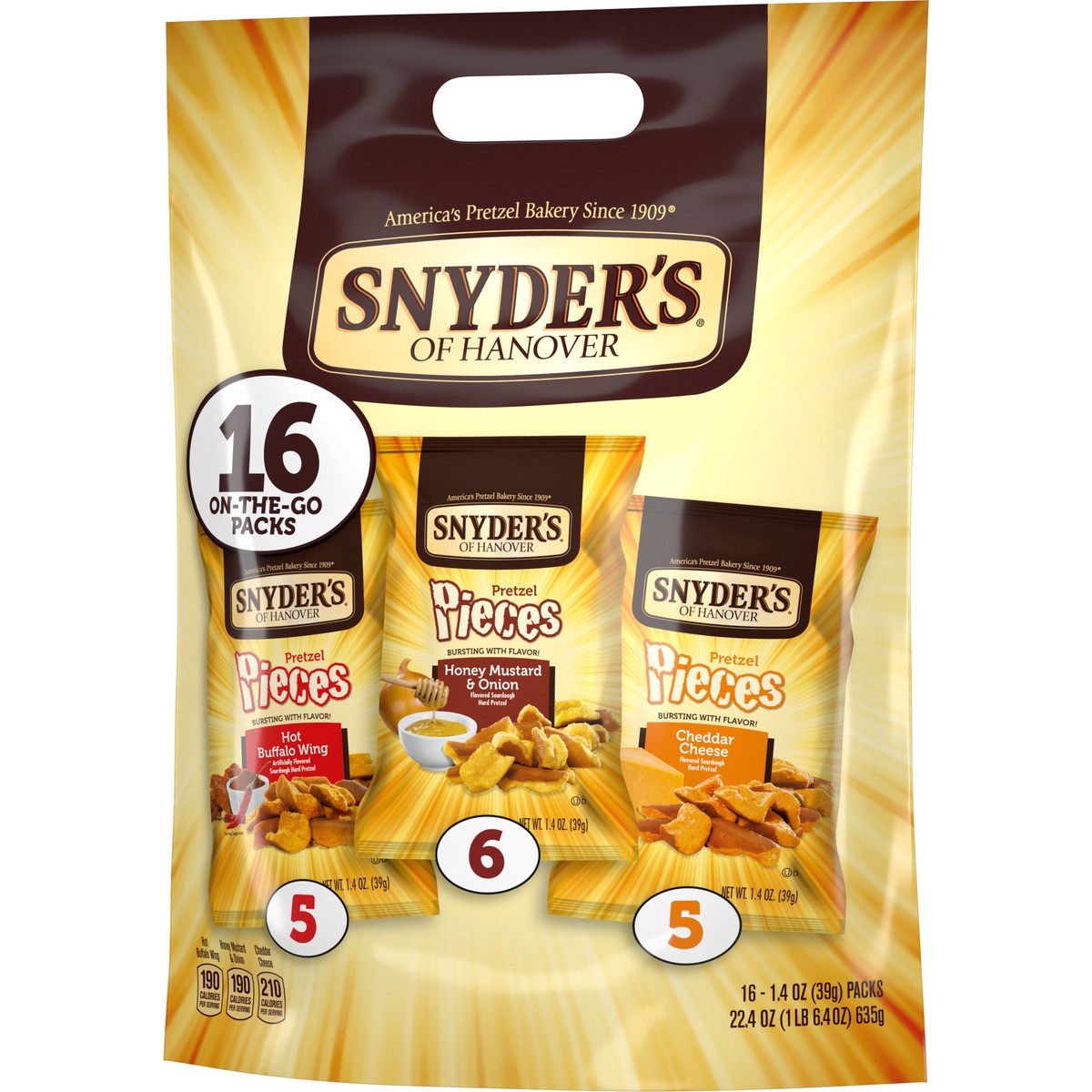 slide 9 of 9, Snyder's of Hanover Pretzel Pieces Variety Pack, 22 oz