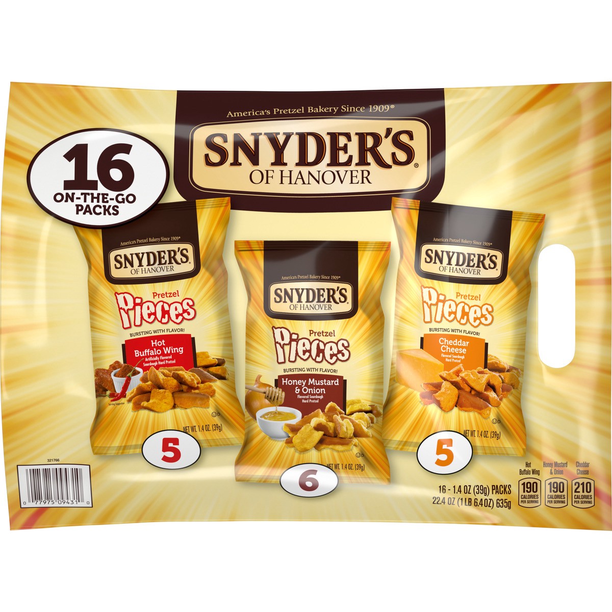 slide 3 of 9, Snyder's of Hanover Pretzel Pieces Variety Pack, 22 oz