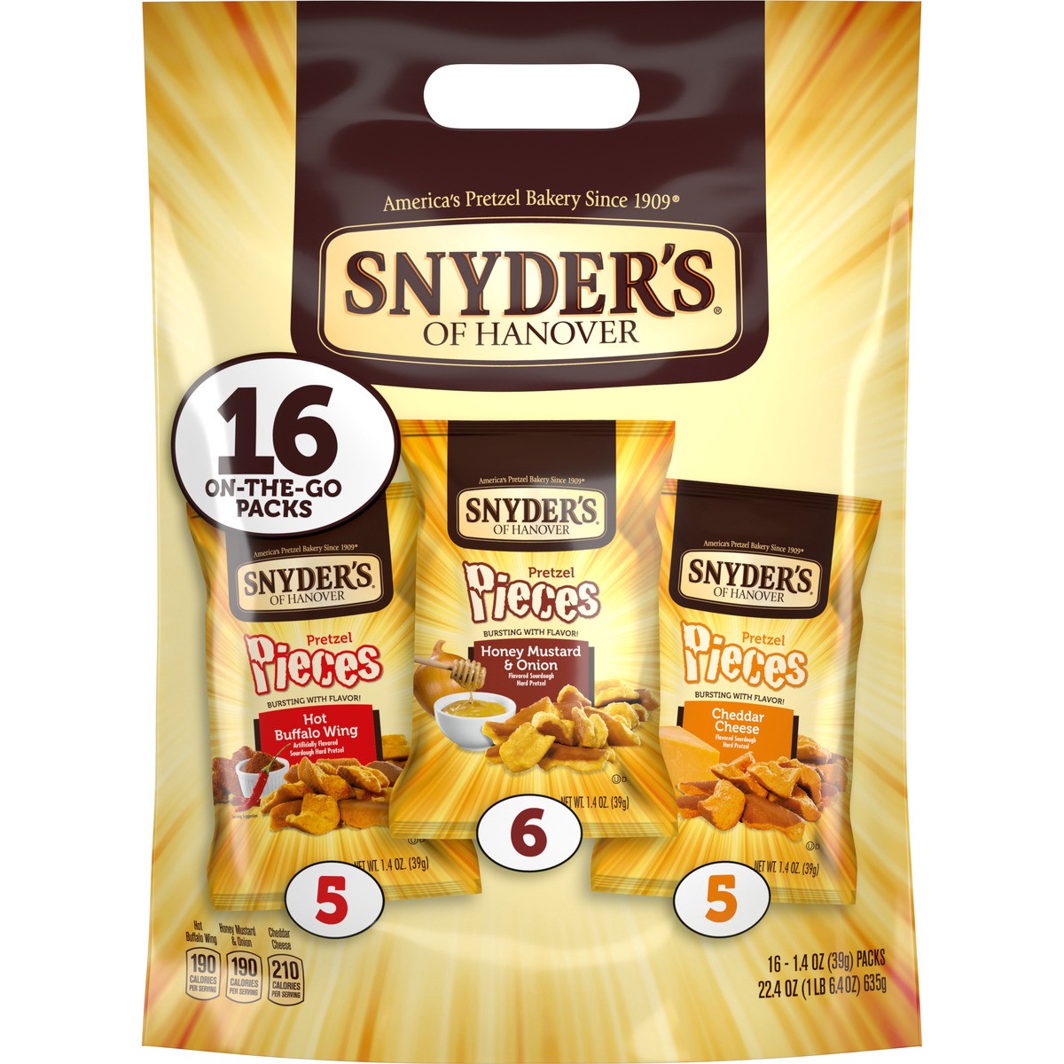 slide 2 of 9, Snyder's of Hanover Pretzel Pieces Variety Pack, 22 oz