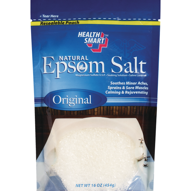 slide 1 of 1, HealthSmart Epsom Salt Original, 16 oz