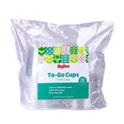 Hyvee 5.5oz To Go Cups With Lids 20ct