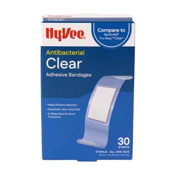 Hy-Vee Antibacterial Clear Adhesive Bandages