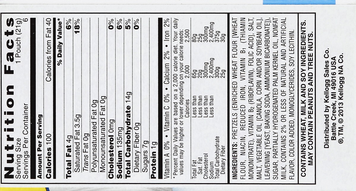 slide 4 of 6, Kellogg's Special K White Fudge Dipped Pretzels, 6 ct; 0.74 oz