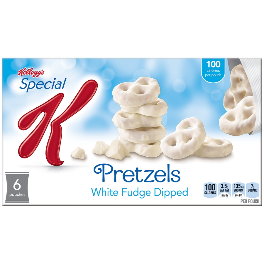 slide 1 of 6, Kellogg's Special K White Fudge Dipped Pretzels, 6 ct; 0.74 oz