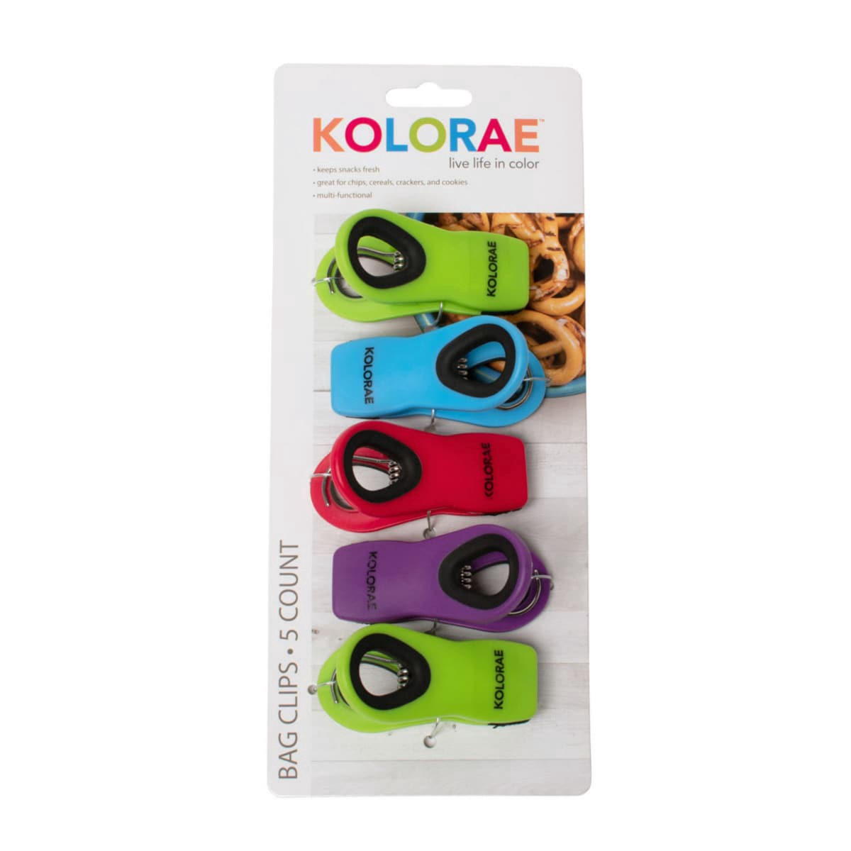 slide 1 of 9, Kolorae Bag Clips, 1 ct