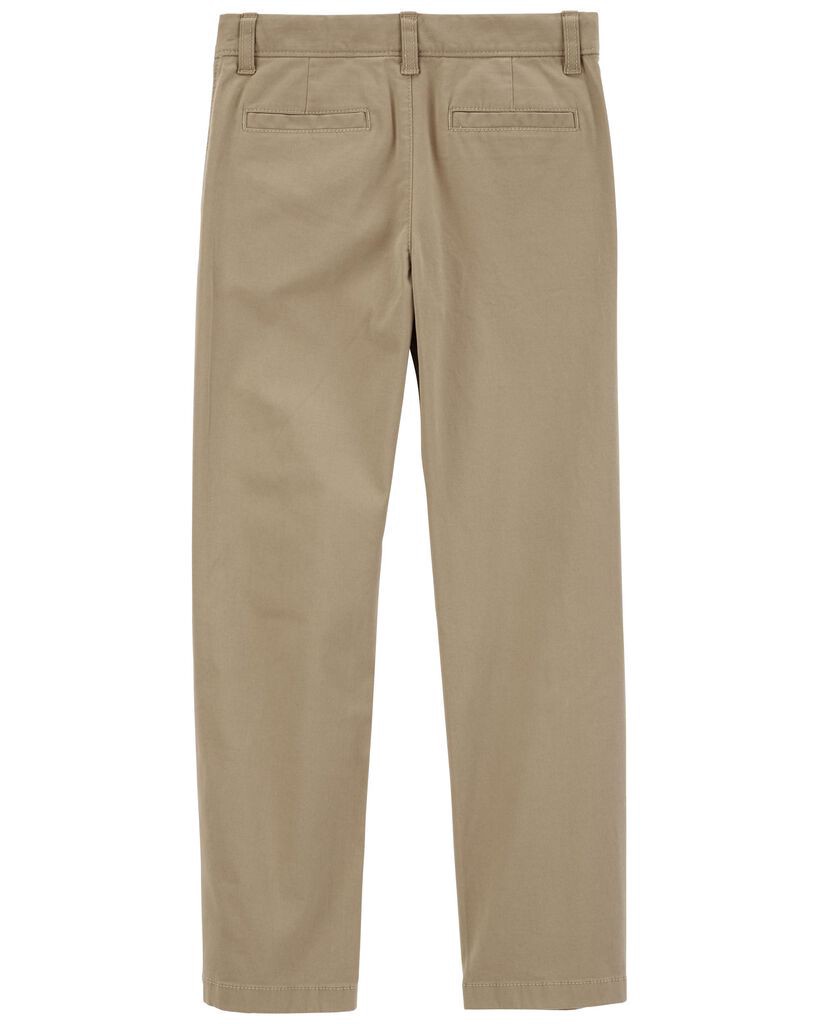 slide 2 of 3, Carter's Carters Kid Flat-Front Pants Khaki 4, 1 ct