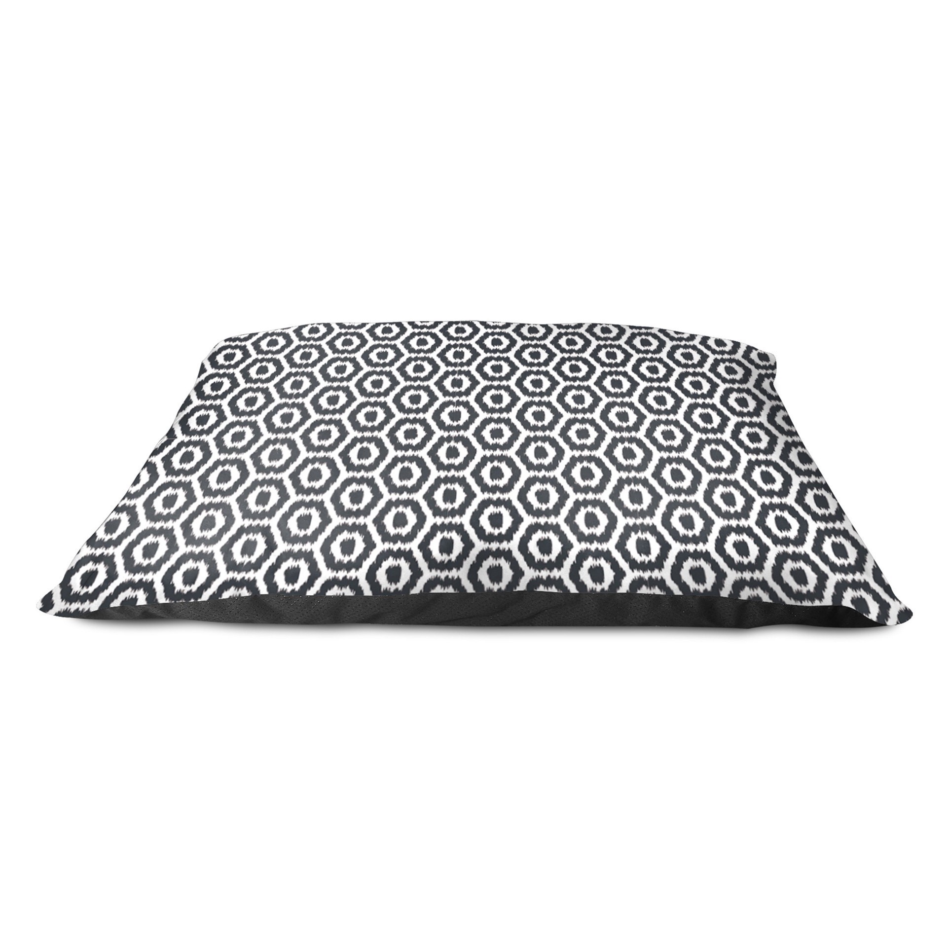 slide 1 of 1, Spot Black & White Pillow Pet Bed, 27x36, 1 ct