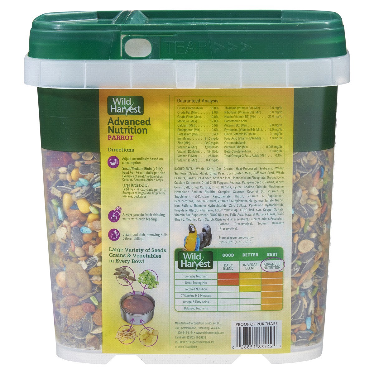 slide 22 of 29, Wild Harvest Parrot Advanced Nutrition Diet Parrot Food, 4 lb