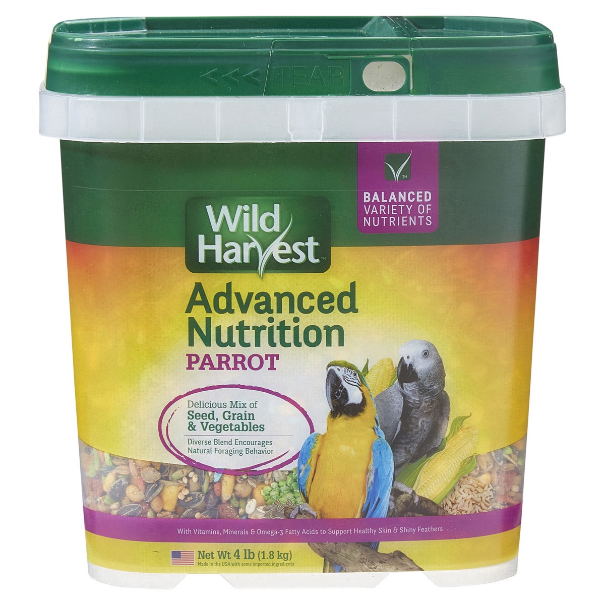 slide 1 of 29, Wild Harvest Parrot Advanced Nutrition Diet Parrot Food, 4 lb