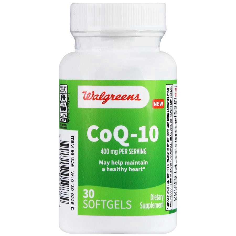 slide 1 of 5, Walgreens CoQ-10 400 mg Softgels, 30 ct