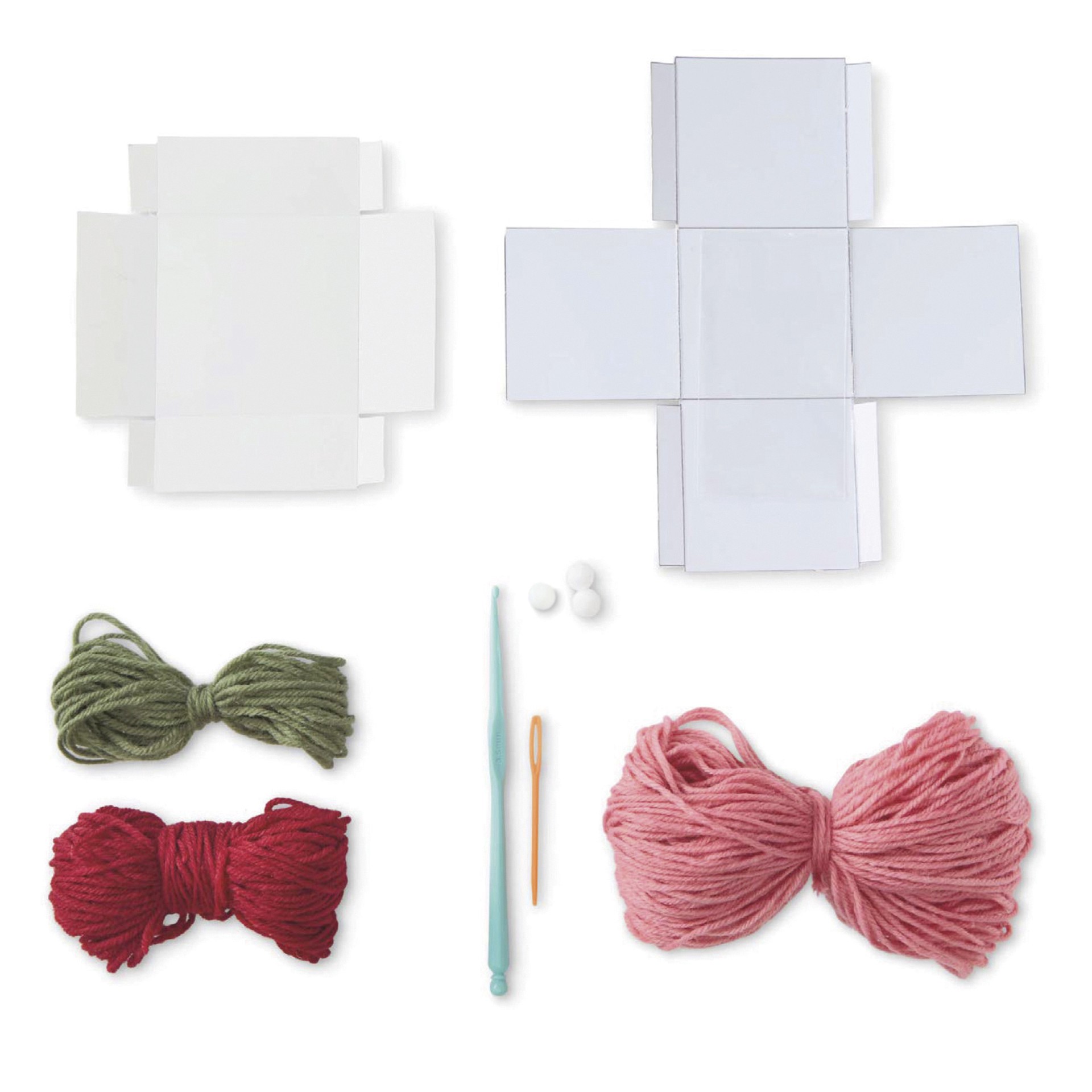 slide 3 of 4, Intermediate Gift Amigurumi Crochet Ornament Kit By Loops & Threads, 3.5 in x 4.25 in x 3.5 in