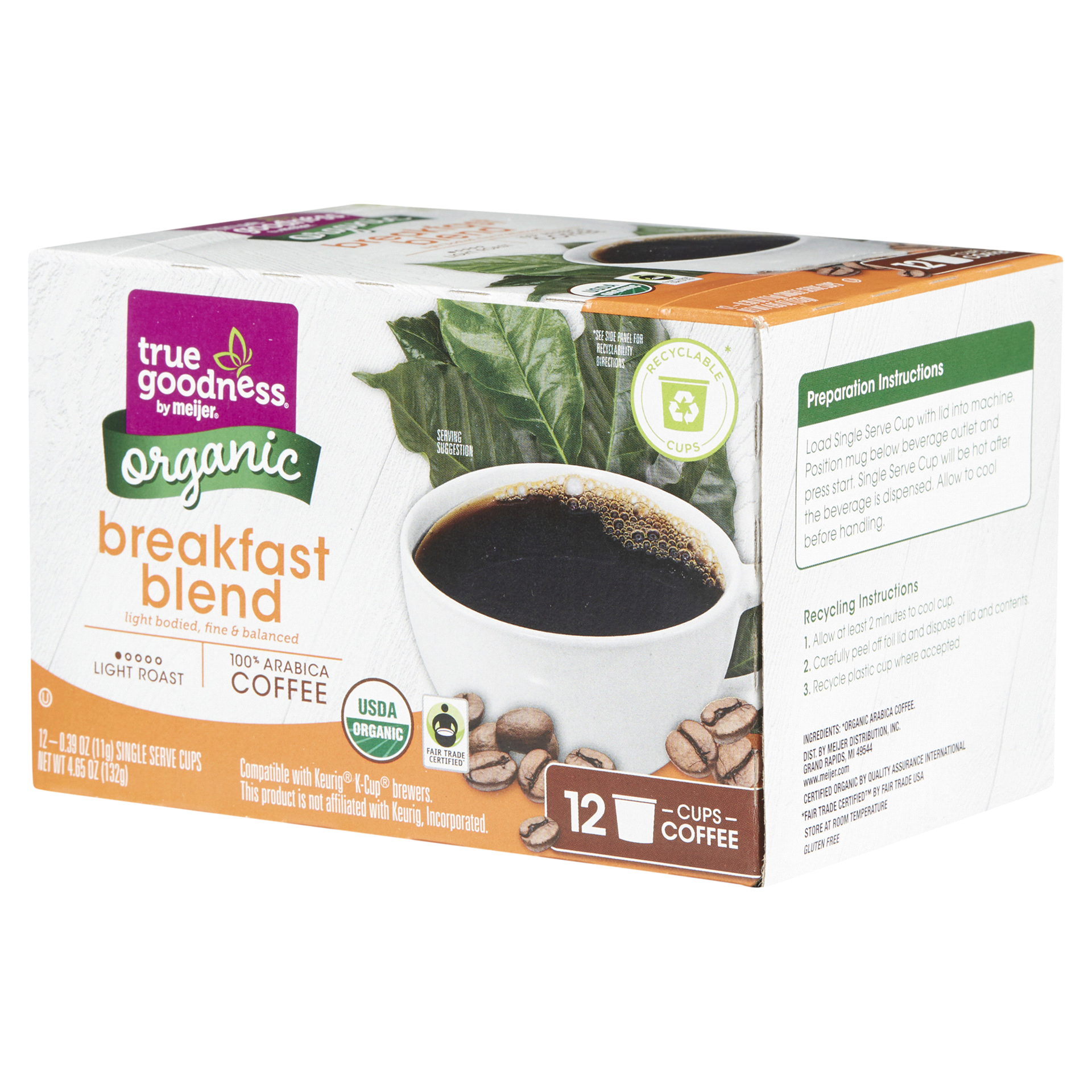 slide 11 of 29, True Goodness Org Coffee Pod Breakfast B- 12 ct, 12 ct