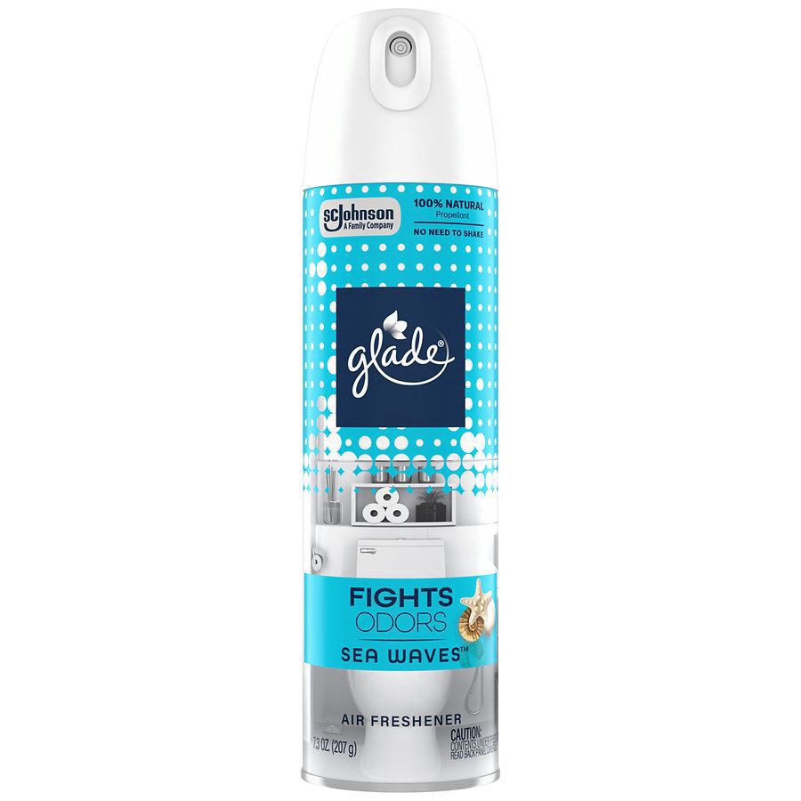 slide 5 of 5, Glade Odor Fighting Soft Mist Air Freshener Room Spray, Sea Waves, 7.3oz., 1 count, 7.3 oz