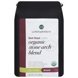 Lunds & Byerlys Organic Dark Roast Ground Stone Arch Blend Coffee 12 oz