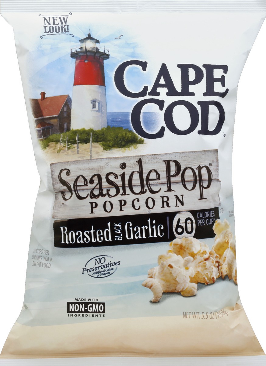 slide 5 of 5, Cape Cod Seaside Pop Popcorn Roasted Black Garlic, 4.4 oz