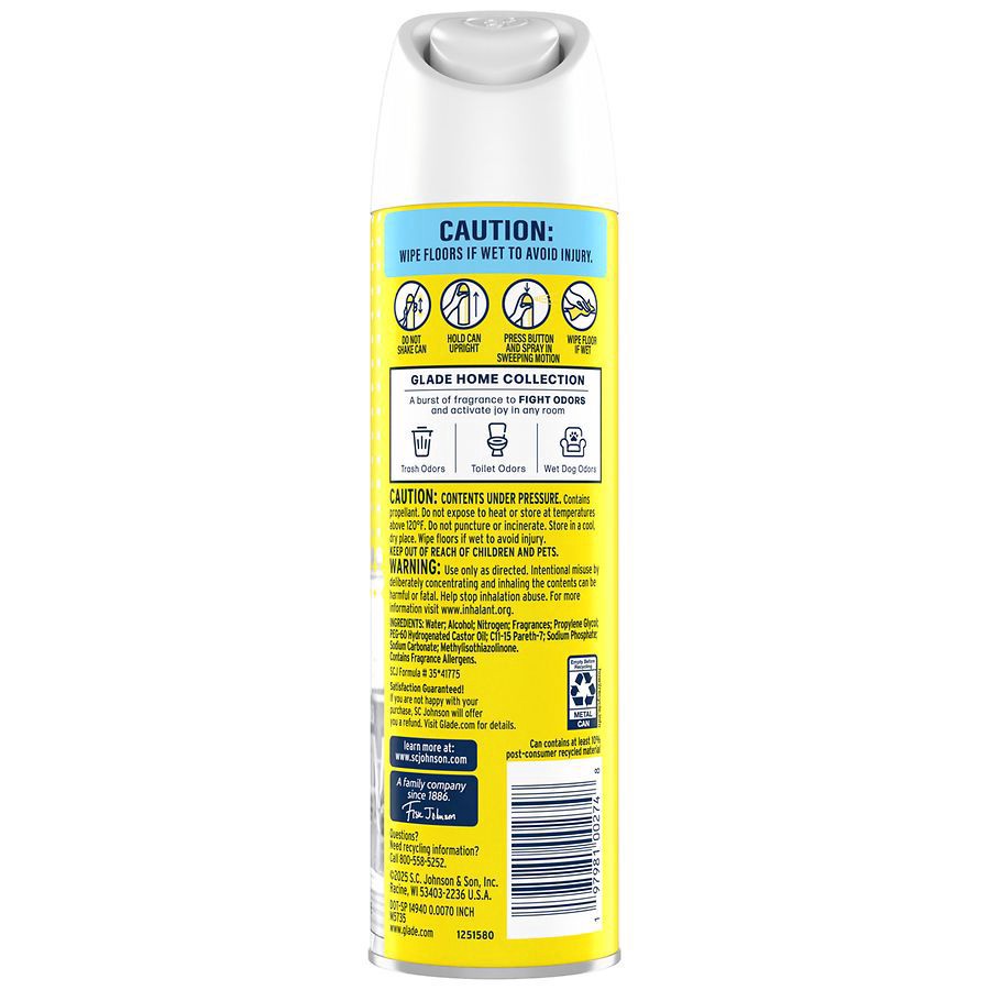 slide 2 of 5, Glade Lemon Air Freshener 7.3 oz, 7.3 oz