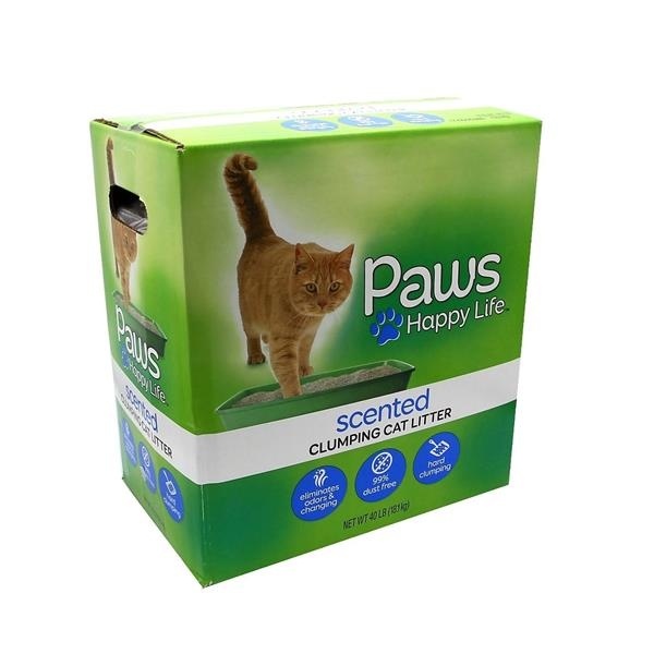 Paws Happy Life Scented Clumping Cat Litter 40 lb Shipt