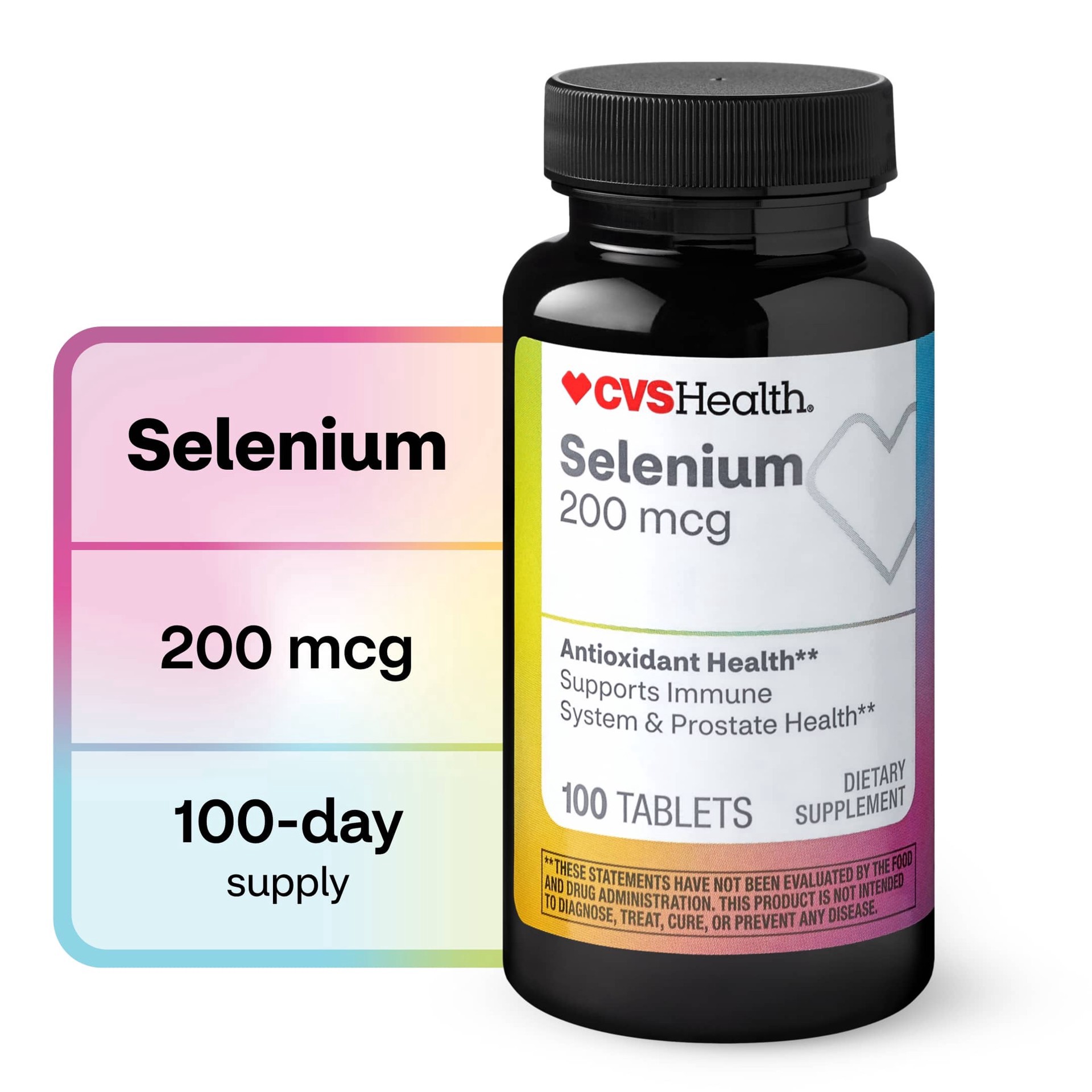 slide 1 of 1, CVS Health Selenium Tablets, 100 Ct, 1 ct