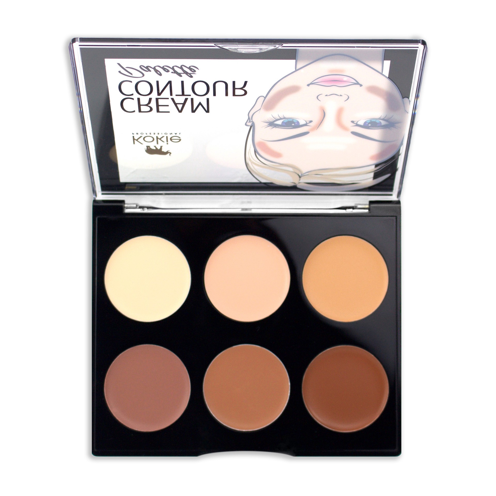 slide 2 of 2, Kokie Professional Light/Medium Cream Contour Palette, 1 ct