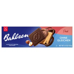 Bahlsen Ohne Gleichen Hazelnut Praline Dark Chocolate Wafer Cookies