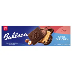 Bahlsen Ohne Gleichen Hazelnut Praline Dark Chocolate Wafer Cookies